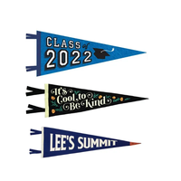 Banderines de la Escuela de fieltro impresos con logotipo personalizado OEM
