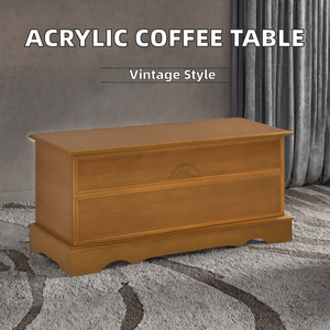 Modern Minimalist Inflatable <b>Acrylic</b> <b>Coffee</b> <b>Table</b> with Storage for Bedroom and Living Room-Home Furniture - Product Image 2