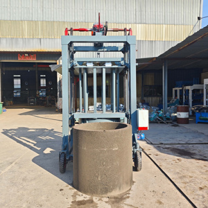 Macchina per la Produzione di Anelli per Tombini Prefabbricati, Attrezzatura Automatica per lo Stampaggio di Coperchi e Anelli in Calcestruzzo per Sistemi di Fognature e Drenaggio - Product Image 2