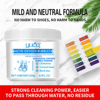 Poudre de décoloration instantanée pour chaussures OEM, écologique, à bulles d'oxygène, éliminateur de taches jaunes pour chaussures, détergent en poudre pour vêtements