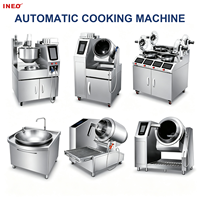 Équipement de cuisson commercial automatique à tambour rotatif de grande taille, robot de cuisine multifonctionnel pour la restauration rapide, machine de cuisson intelligente