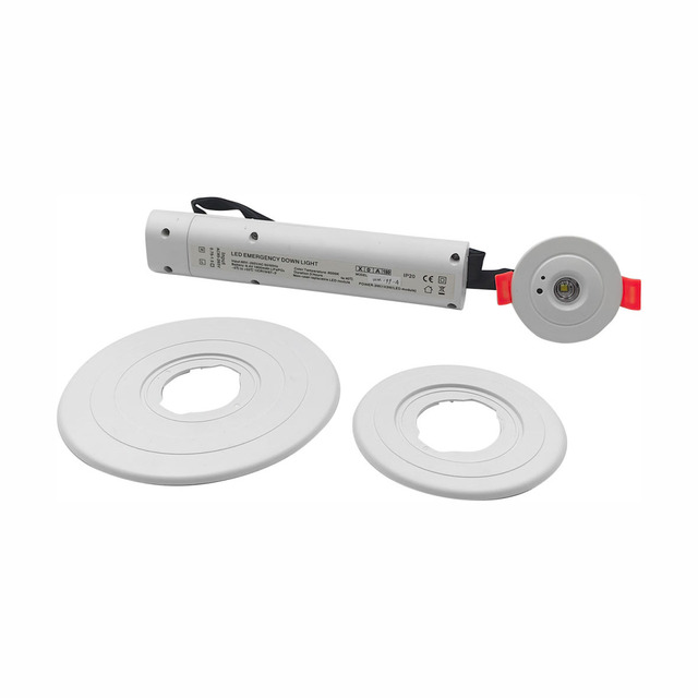 Non-Maintained LED Emergency Corridor Light, Fire Fighting LED Emergency Light With Rechargeable LFP Battery, S/M/L Cover Size