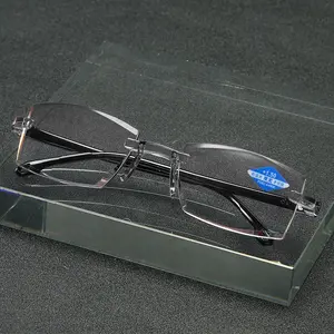 Vente chaude anti lumière bleue à la mode designer optique chanfreinage lunettes de lecture hommes femmes en gros lecteur lunettes cadre