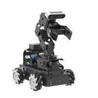 ROS2 Robot LanderPi: Brazo Robótico con Visión Artificial para Transporte y Agarre, Modelo Grande, Raspberry Pi 5, Chasis Autónomo para Coche, Educación y DIY