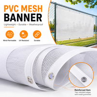 Bâche publicitaire respirante grand format coupe-vent pour barricade, avec graphismes personnalisés en maille pour marque