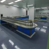 Nouvelle cabine de pulvérisation sous vide automatique pour revêtement Robot-chargé déchargé avec ligne de suspension pour les usines de fabrication