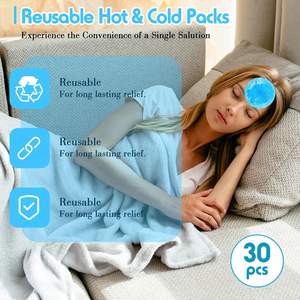 Paquete en frío Pequeñas cuentas <span class=keywords><strong>de</strong></span> gel reutilizables Compresa fría <span class=keywords><strong>y</strong></span> caliente para las muelas del juicio <span class=keywords><strong>de</strong></span> los niños Lesiones en el cuello <span class=keywords><strong>Ojos</strong></span> cansados Dolores <span class=keywords><strong>de</strong></span> <span class=keywords><strong>cabeza</strong></span>-Tela azul - Product Image 2