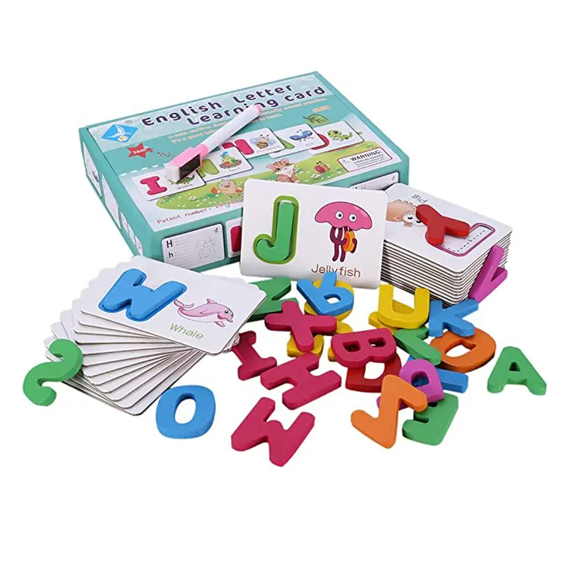 Montessori — jouets d'apprentissage de l'alphabet, lettres de l'alphabet, pour enfants, éducation, puzzle, assortis, lettres de a à z, nouvelle collection