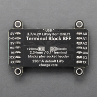 6495 Terminal Block Expansion Board Screw Terminal Breakout dengan Port I2C & Pengisian Baterai LiPo