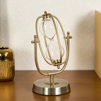 Sablier de 60 minutes, sablier en sable blanc, sablier en métal unique, sablier de 1 heure