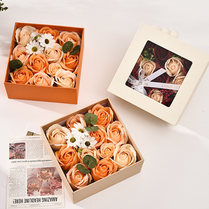 Nuevo Producto: Caja de Regalo de <span class=keywords><strong>Flores</strong></span> Eternas para el Día de San Valentín y el Festival Qixi, Caja de Rosas Transparente Creativa - Product Image 2