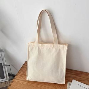 Sac fourre-tout pliable personnalisé en coton naturel, écologique, pour livres et courses - Product Image 2