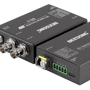 Beesong BS-3 20km SD/<span class=keywords><strong>HD</strong></span>/3G <span class=keywords><strong>SDI</strong></span> thu phát sợi quang 1080p60hz đơn chế độ đơn giản dữ liệu video 1 lõi kiểm đếm để chuyển đổi sợi - Product Image 1