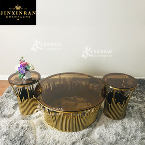 Modern Round Stain Less Steel Coffee <strong>Table</strong> Living Room Furniture <strong>clear</strong> Glass Top End <strong>Table</strong> Luxury Design Tea <strong>Table</strong> - Product Image 1