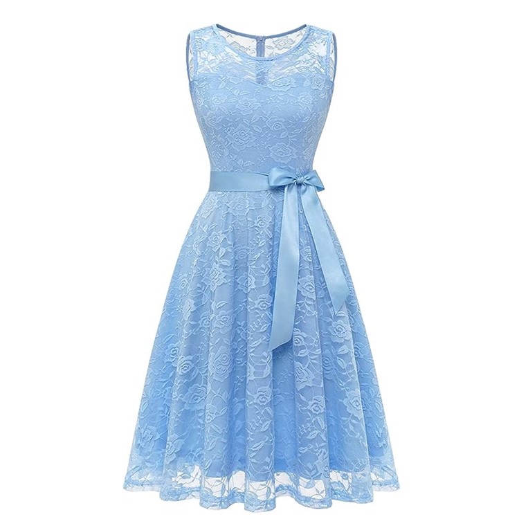 Fashion Detachable Belt Lace Blue Bridesmaid Wedding Ball Gowns for Women  Evening Dresses| Alibaba.com