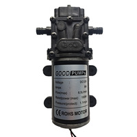 12V24V48V100W6.5L pompe à membrane à reflux à moteur en métal pulvérisation désinfection agricole pulvérisation pompe FCC