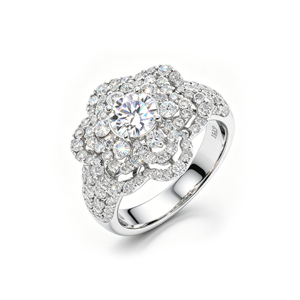 Custom <b>Silver</b>/10K/14K/18K <b>Solid</b> Gold 1 Carat VVS-VS Quality Round Lab Grown Brilliant Cut Diamond engagement Ring - Product Image 1