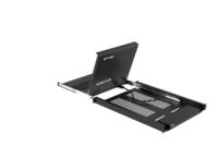 17.3 Inch untuk LCD KVM Switch 8 Port + 8-pack Kabel MT-VIKI 8x1 LCD KVM Console 1U Rack Mountable Tersedia di Stok