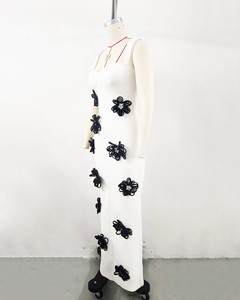 <span class=keywords><strong>Vestido</strong></span> Largo Casual sin Mangas con Estampado Floral 3D <span class=keywords><strong>de</strong></span> Lujo, Antiestático, Sexy, Ajustado, <span class=keywords><strong>para</strong></span> Fiesta o <span class=keywords><strong>Noche</strong></span> - Product Image 3