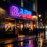 Enseigne publicitaire LED 3D extérieure personnalisée avec logo miroir infini néon 3D pour entreprise, effet abysse