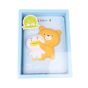 Autocollant gonflé en PVC souple mat effet verni, motif ours et canard de dessin animé, pour la décoration de cahiers de rentrée scolaire - Product Image 3