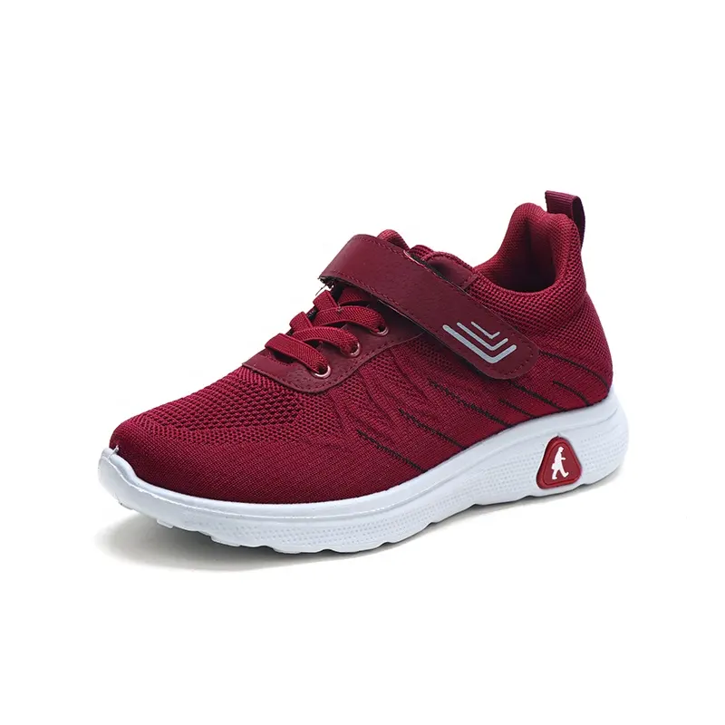 Factory price cheap wholesale women's shoes custom breathable sneakers red women running shoes women