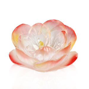 Porte-encens en cristal Fleur de Prunier de Février, sculpté à la main par procédé de dégommage, support de méditation Feng Shui pour la maison - Product Image 3