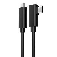 Cable USB 3.1 Gen1 Tipo C a C de 16 Pies (5 Metros) y 3 Amperios, Carga Rápida de 5 Gbps, Cable de Conexión en Ángulo Recto para Auriculares VR, Cámara, Teléfono Móvil