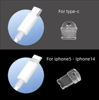Anti-poussière mignon ours téléphone Protection anti-poussière universel téléphone prise anti-poussière pour iPhone Samsung Type C