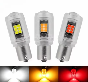 Lampadine per Luci Freno S25 1156 BA15S BAY15D 1157 P21/5W <span class=keywords><strong>LED</strong></span> Auto Strobo Flash Due Modalità <span class=keywords><strong>LED</strong></span> <span class=keywords><strong>P21W</strong></span> Luce Retromarcia DRL DC <span class=keywords><strong>12V</strong></span> - Product Image 5