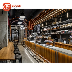 Solution Clé en Main pour Café : Vitrine de Présentation pour Fournisseur de Solutions de Détail, Grande Capacité, en Mélamine, pour <span class=keywords><strong>Boutique</strong></span> de Café - Product Image 2