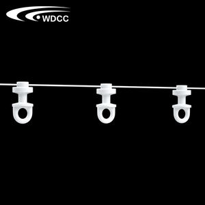 Plastic Drape White S Wave <b>Curtain</b> Hook Glider Runner Hot Sale S Fold <b>Curtain</b> Track Runners - Product Image 3