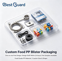 Bandeja de Plástico Transparente Personalizada, Moldeada al Vacío, de PP PET, para Exhibición en Minoristas, Embalaje de Electrónica de Consumo, Reciclable, Tamaño 1mm