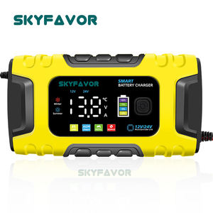 Evrensel kamyon motosiklet araba pil şarj cihazı 12V 24V 10A otomatik akıllı 12v 24v otomatik akü şarj cihazı pil şarj cihazı ile damlama şarj - Product Image 5