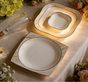 Juego <span class=keywords><strong>de</strong></span> Vajilla <span class=keywords><strong>de</strong></span> Porcelana Fina HIHUI, Diseño Tradicional Chino, Origen Pekín, Juego Completo <span class=keywords><strong>de</strong></span> <span class=keywords><strong>Utensilios</strong></span>, Ligero, Apto para Lavavajillas - Product Image 2