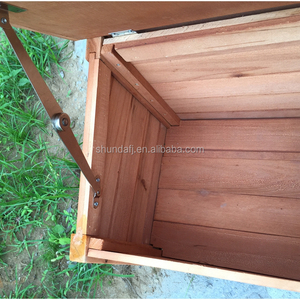 Casa de Perro Grande de Madera para Exteriores, Techo Impermeable, Ecológica y Moderna, para Perros Medianos - Product Image 4