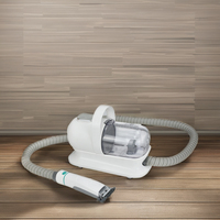 Aspirateur silencieux 7 en 1 pour toilettage des animaux, kit de nettoyage haute vitesse pour animaux avec aspirateur intégré
