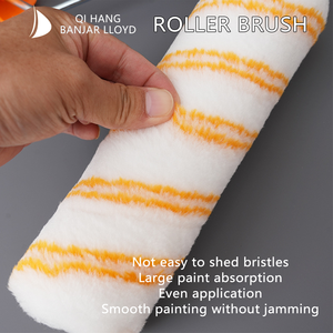 Ensemble de rouleaux et pinceaux à peinture acrylique de qualité industrielle et DIY avec poignée en caoutchouc personnalisée OEM - Product Image 3