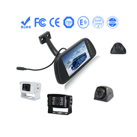 Monitor de espejo retrovisor de coche de 7 pulgadas de fábrica ISO Monitor de pantalla dividida cuádruple AHD para camión