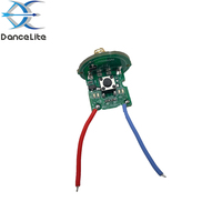Carte pilote USB 22MM personnalisée Circuit LED rechargeable de type C Sortie 3.7V INPUT Boost 6V pour lampe de poche UV à puce LED UVC