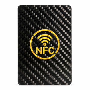 Custom Logo 100% 3K Carbon Fiber NFC RFID VIP Membership <b>Card</b> Luxury Smart <b>Access</b> <b>Control</b> Black Business <b>Card</b> - Product Image 1
