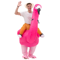 Offre Spéciale flamant dinosaure Costume En latex combinaisons de gonflage du corps chub dragon gonflable costume de dinosaure