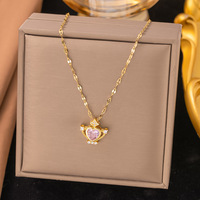 Collier de luxe en acier inoxydable plaqué or 18 carats, multi-formes, bijoux pour femmes