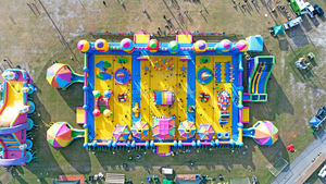 Aire de <span class=keywords><strong>jeux</strong></span> gonflable géante pour fête à thème de carnaval, château gonflable, <span class=keywords><strong>trampoline</strong></span>, combo de <span class=keywords><strong>jeux</strong></span> pour adultes et enfants - Product Image 6