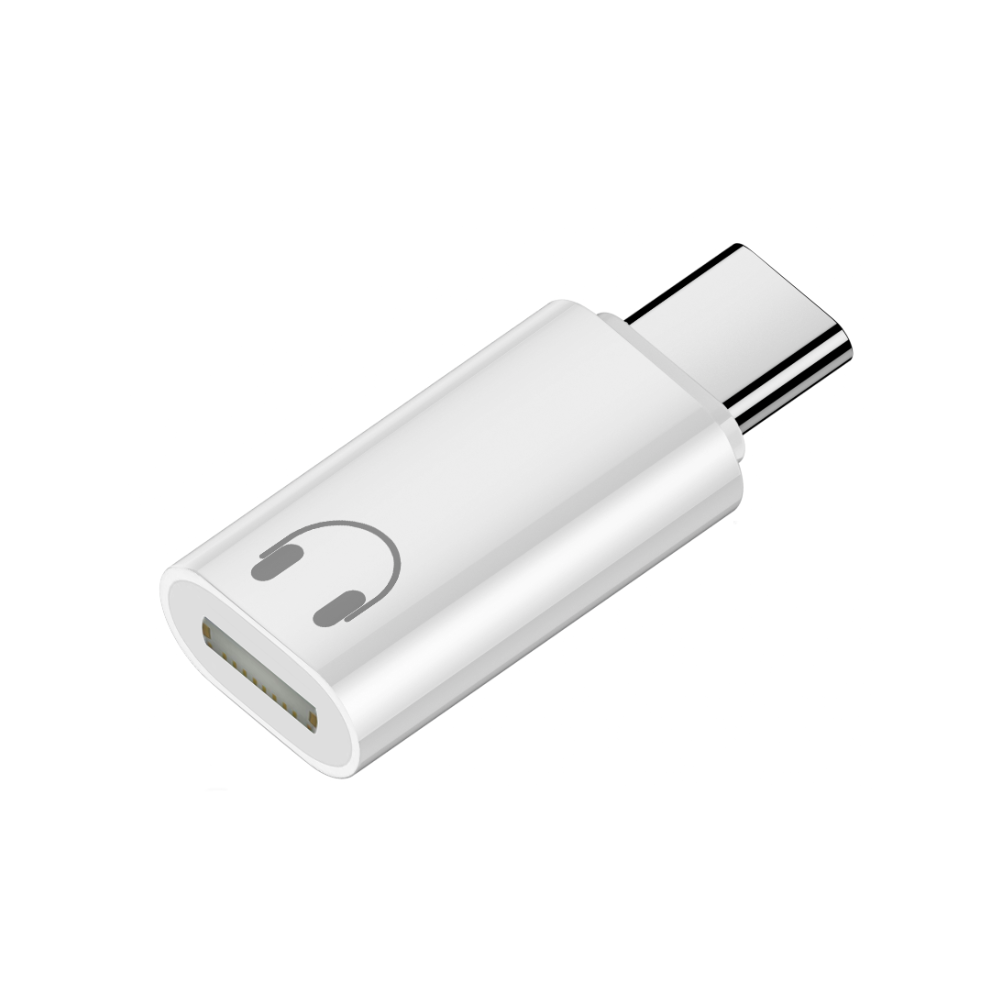 อะแดปเตอร์หูฟัง 8 พิน หญิง เป็น USB-C ชาย