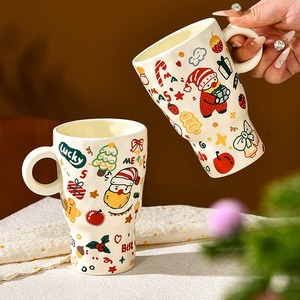 Mug en céramique de Noël de 450 ml - Réutilisable, compatible micro-ondes, cadeau pour les boissons chaudes - Product Image 4