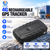 Traceur GPS magnétique 4G à longue autonomie, 20000 mAh rechargeable, sans câblage, localisation en temps réel, compatible PC, location de flotte 1 an
