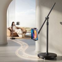 Support de sol réglable L68S avec bras long de 64 cm en métal stable pour bureau 2026 - Livraison gratuite
