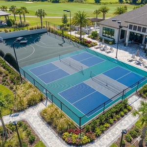 Revêtement de sol sportif extérieur durable emboîtable en <span class=keywords><strong>PP</strong></span>, assemblé et suspendu, pour terrains de basketball, de tennis et de kimchi, avec absorption des chocs - Product Image 1