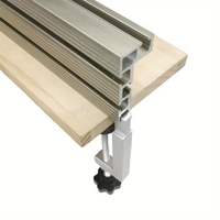 Pince de fixation en T pour rail de guidage de scie à table, type G, pour travail du bois sur établi